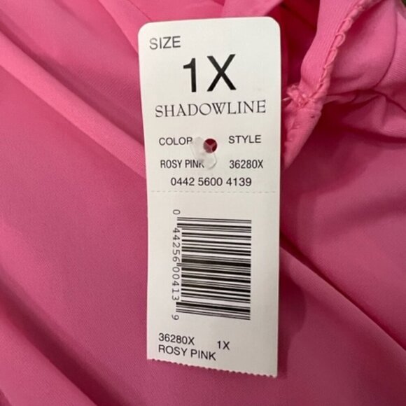 Shadowline Petals Short Sleeve Short Nightgown in Rosy Pink Size 1X NWT - Picture 7 of 7